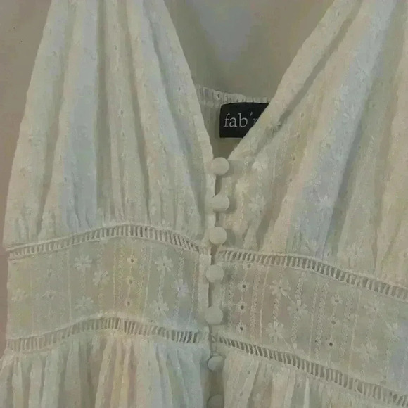 FABRIK eyelet maxi dress new condition size S - Picture 5 of 6